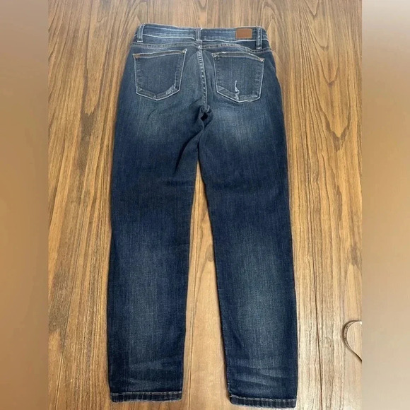 Judy Blue Relaxed Fit JB82102DK Dark Wash Ankle Stretch Jeans Womens size 7/28 - Picture 15 of 15